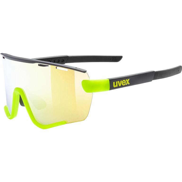 Uvex Sportstyle 236 Set Eyewear Color Matt Black Fluo Yellow